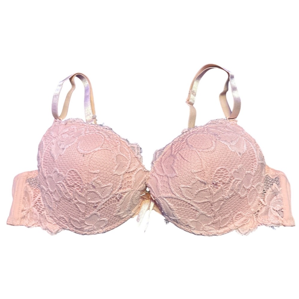 VENUS Pink Floral Lace Padded Push Up Underwire Bra 36C
